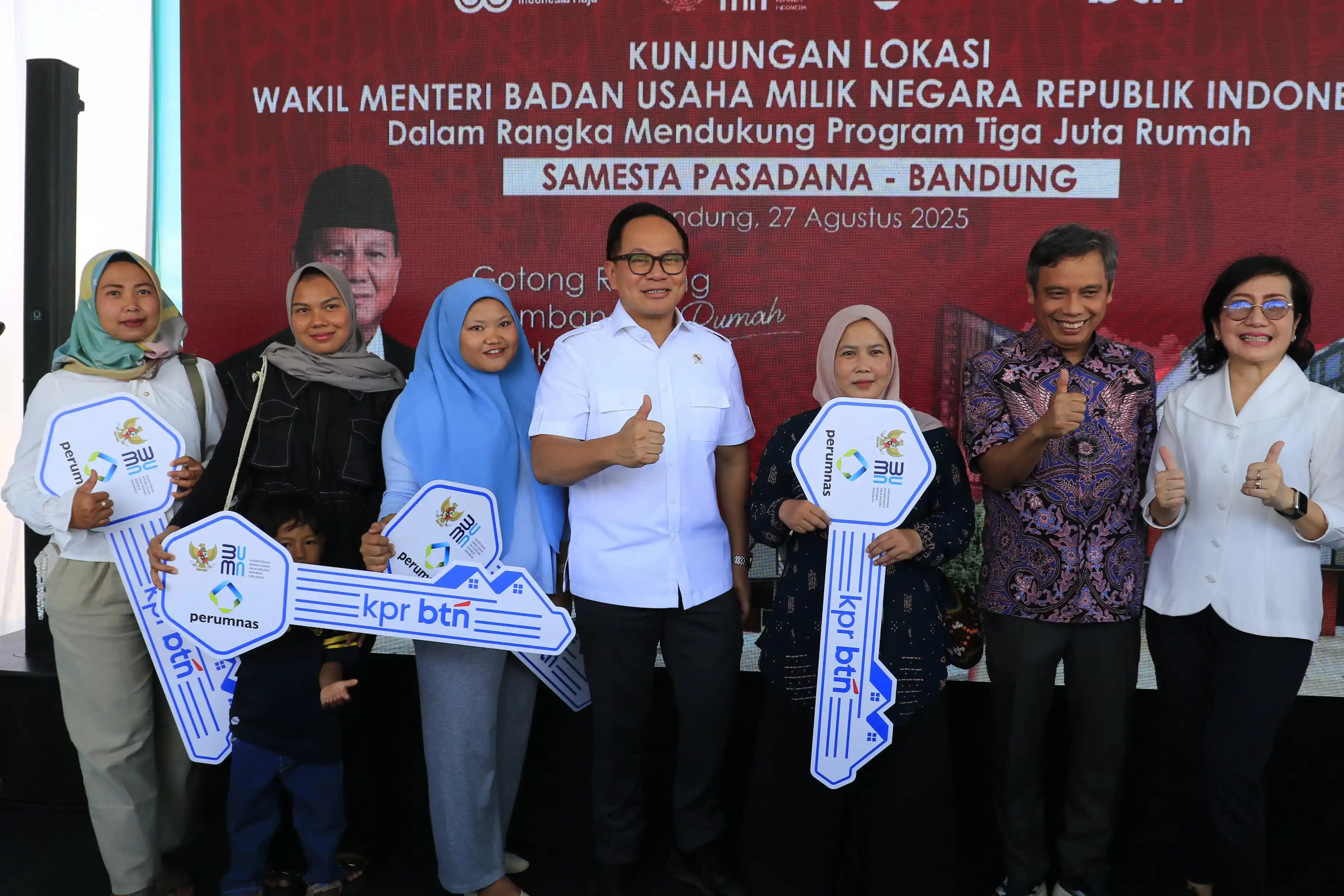 Kunjungan Wakil Menteri BUMN ke Samesta Pasadana dalam Mendukung Program Tiga Juta Rumah (Foto: Dok BTN)