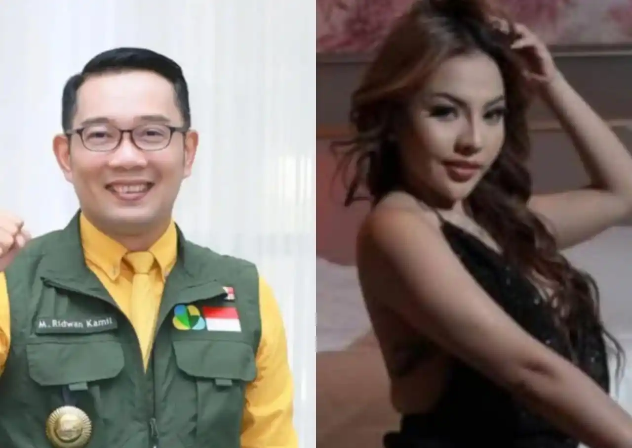 Ridwan Kamil (kiri) dan Lisa Mariana (kanan) (Foto: Kolase MI)