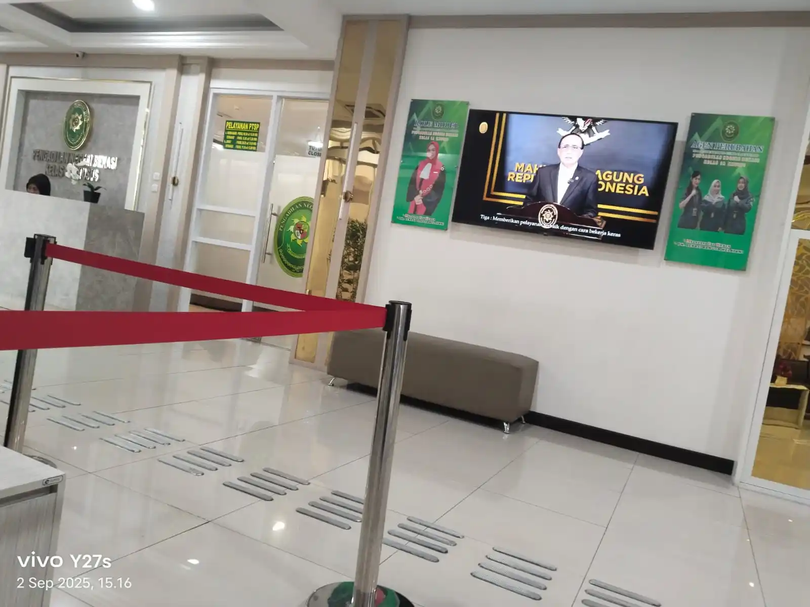 Loket Pelayanan Pengadilan Negeri Bekasi Kelas 1A Khusus (Foto/Dok-MI)