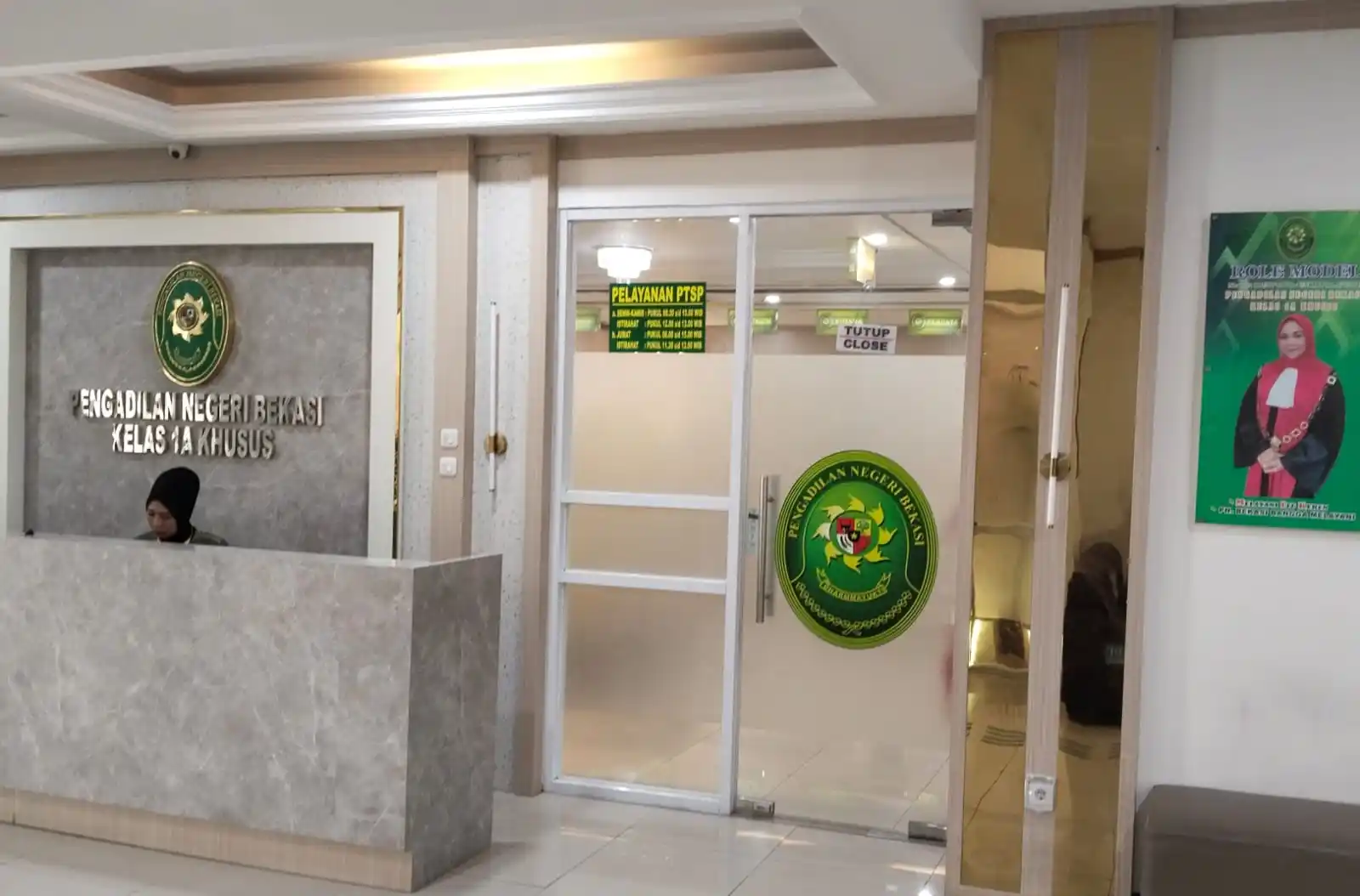 Loket Pelayanan PN Bekasi Kelas 1A Khusus (Foto/Dok-MI)