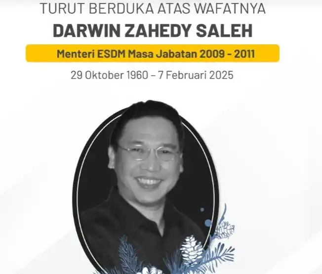 Mantan Menteri ESDM, Dr. H. Darwin Zahedy Saleh, M.Ec Meninggal Dunia (Foto: Kementerian ESDM)