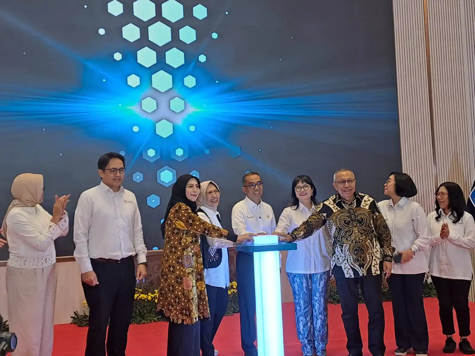 Mendikti Saintek  Brian Yuliarto saat meluncurkan Beasiswa Program Doktor untuk Dosen Indonesia Tahun 2025. (Foto. Rizal)