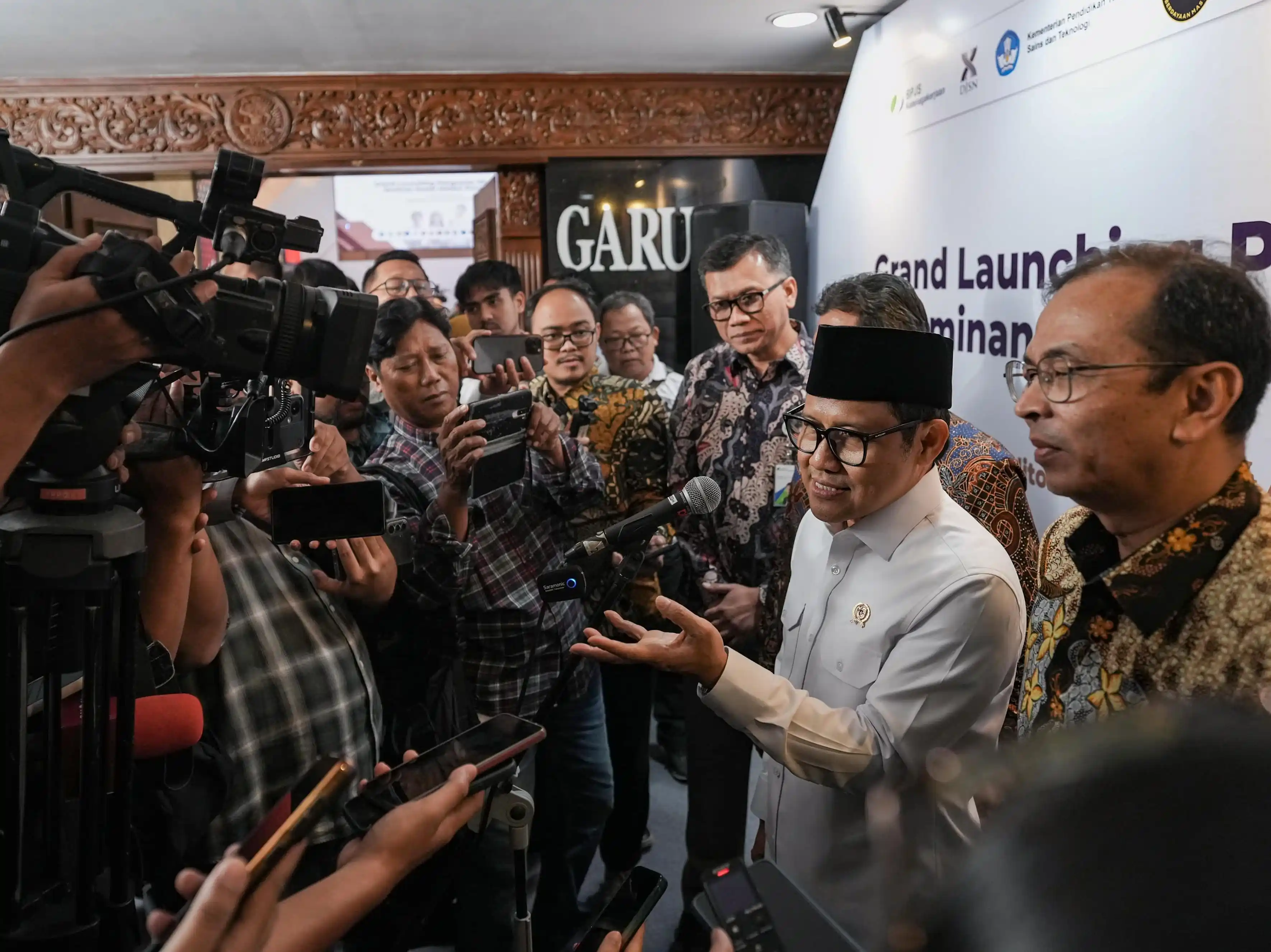 Menko PM Abdul Muhaimin Iskandar, saat beberkan  apresiasinya  kepada Universitas Airlangga . (Dok. MI)