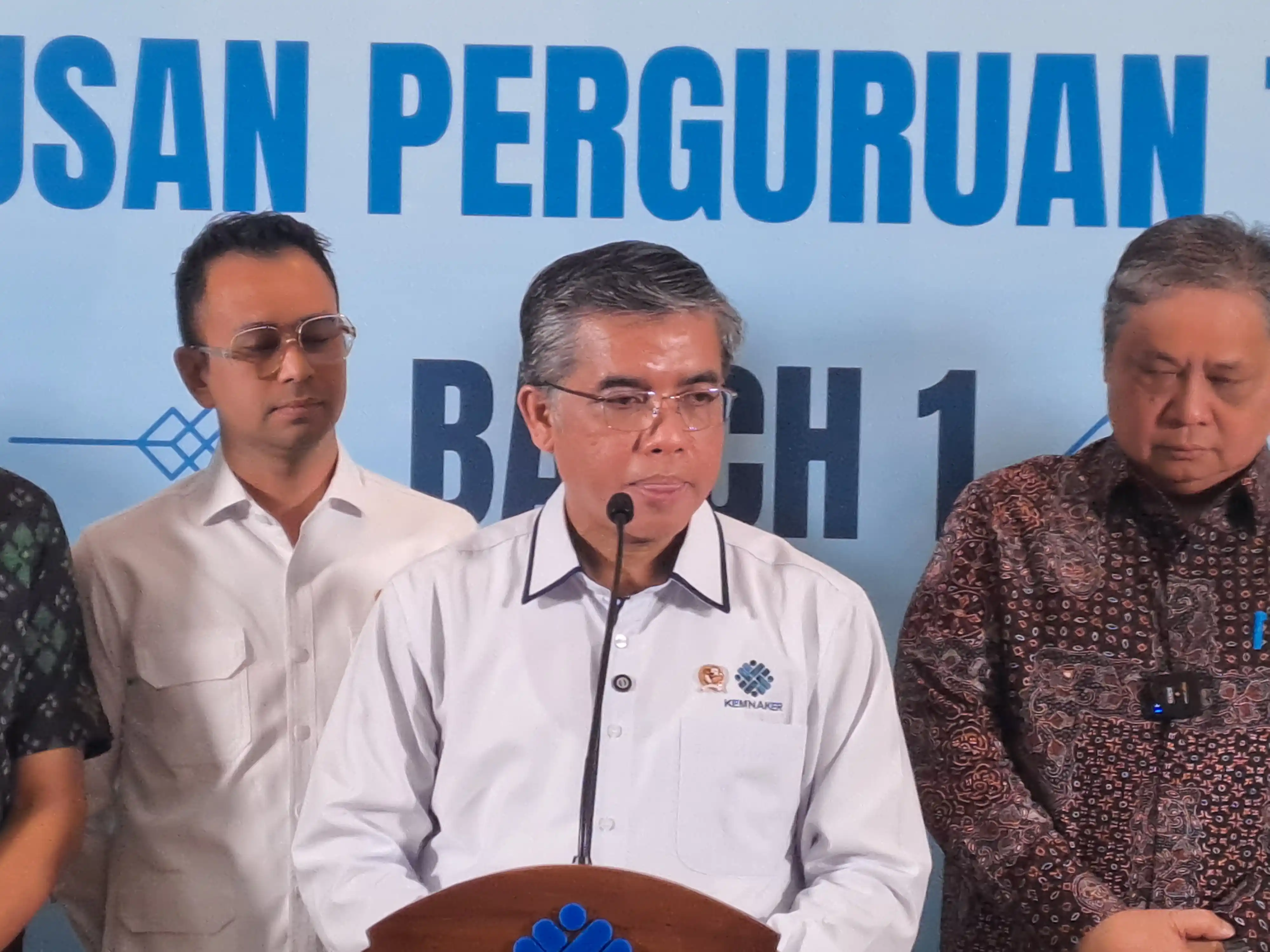Menteri Ketenagakerjaan Yassierli beberkan program magang nasional. (Foto. Rizal Siregar)