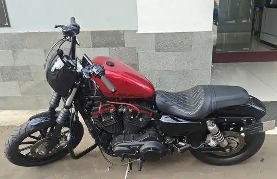 Harley Davidson dari mantan staf khusus Menteri Ketenagakerjaan (Stafsus Menaker) 2019-2024 Ida Fauziyah, Risharyudi Triwibowo (Foto: Istimewa)