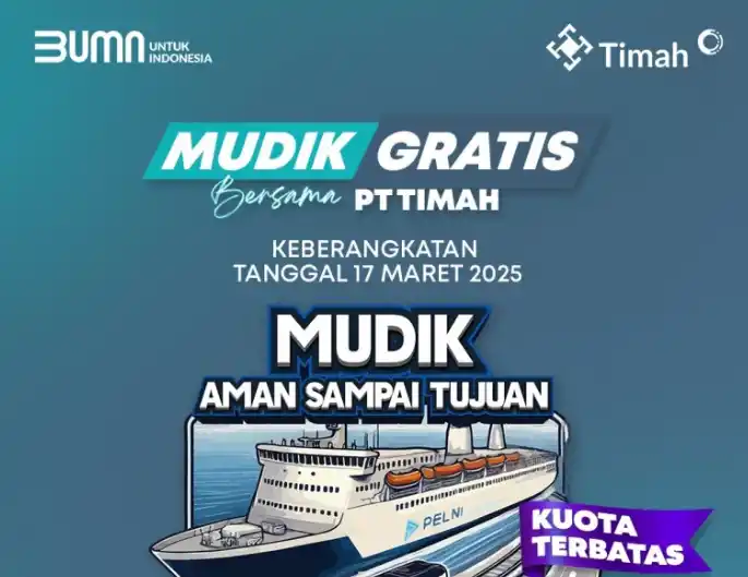 PT Timah Fasilitasi Ratusan Warga yang Mudik ke Bangka, Belitung dan Tanjung Balai Karimun [Foto: Doc. PT Timah]