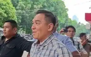 Komisaris Utama PT Mineral Trobos, David Glen Oei di Gedung Merah Putih KPK, Jakarta, Selasa (8/10/2024)