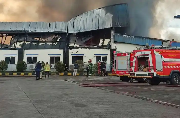 Pabrik Garmen PT Anugerah Abadi Magelang (AAM) Dilanda Kebakaran (Foto: Repro)