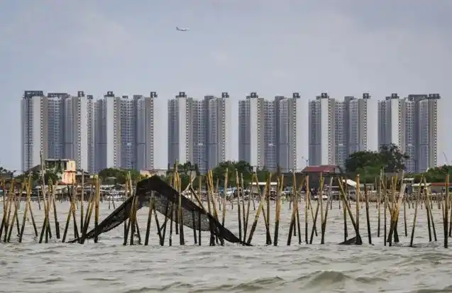 Pagar laut 30 kilometer, apakah kelanjutan proyek reklamasi di Jakarta? (Foto: Dok MI/Ant)