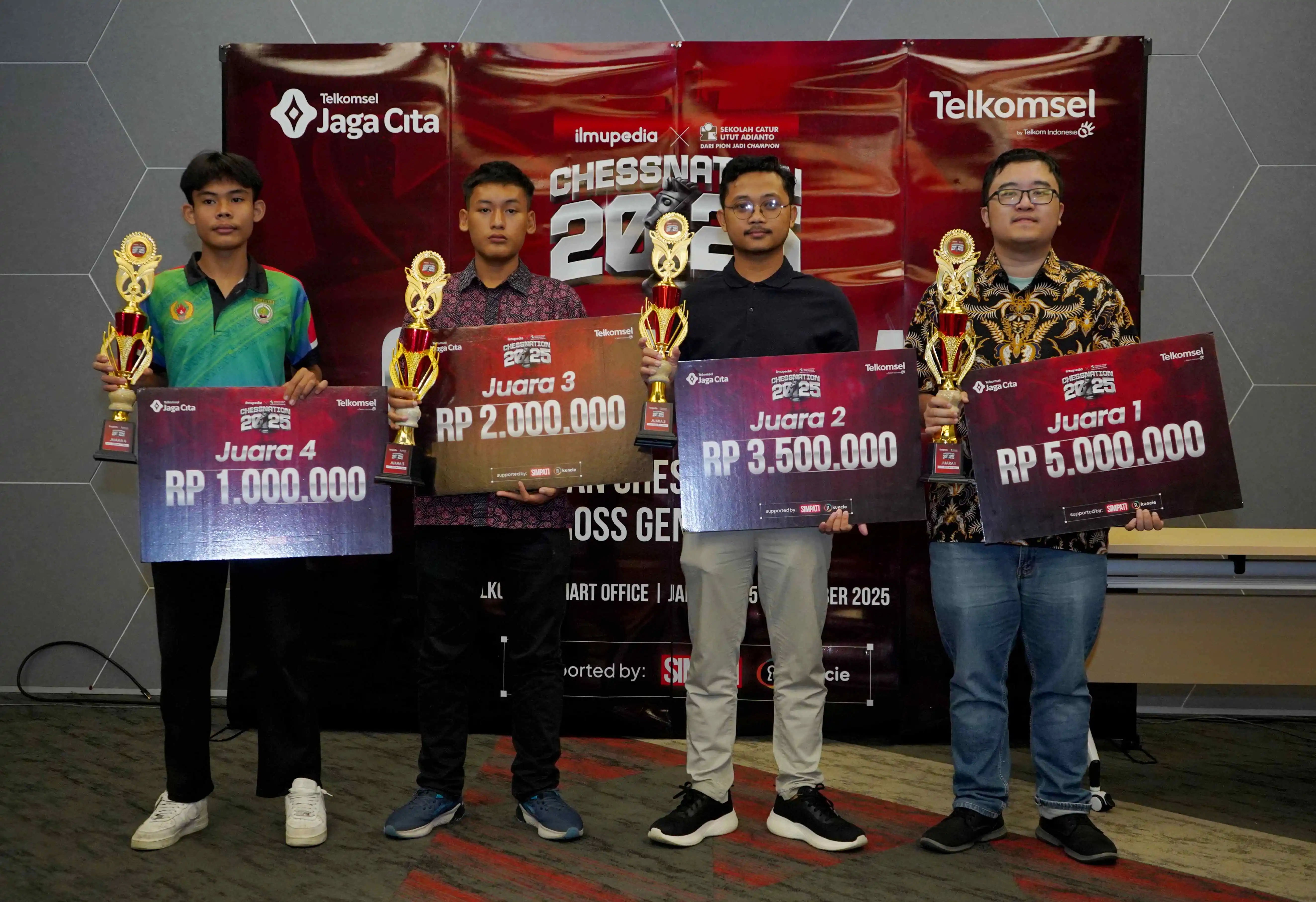 Pemenang Chessnation 2025 [Foto: Doc. Telkomsel]