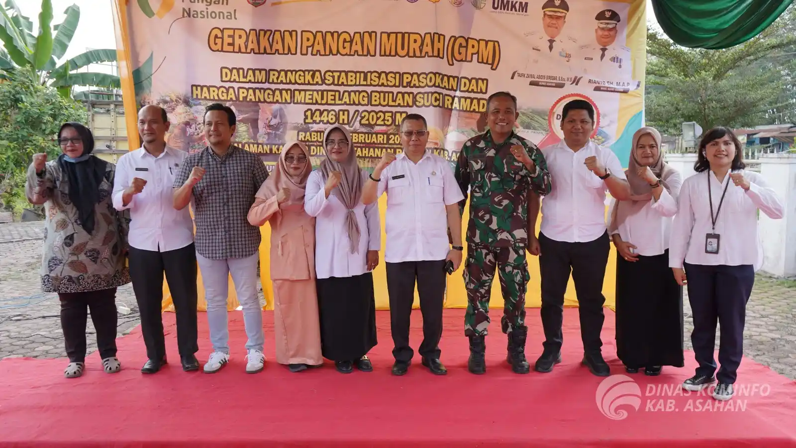 Pemerintah Kabupaten Asahan melalui Dinas Ketahanan Pangan (Ketapang) Kabupaten Asahan menggelar Gerakan Pangan Murah (GPM) dalam Rangka Stabilisasi Pasokan dan Harga Pagan Menjelang Bulan Suci Ramadan 1446 H/2025 M di Halaman Kantor Dinas Ketapang Kabupaten Asahan, Rabu (26/2/2025) (Foto: Diskominfo Kabupaten Asahan)