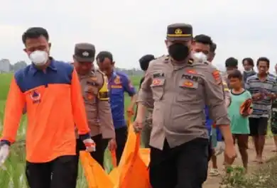 Penemuan mayat Pria di Pringsewu (Foto: Tangkap Layar)