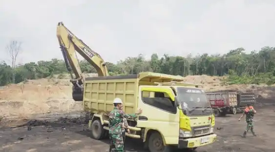 Penindakan Aktivitas Tambang Ilegal di Wilayah IUP PTBA (Foto: Repro)