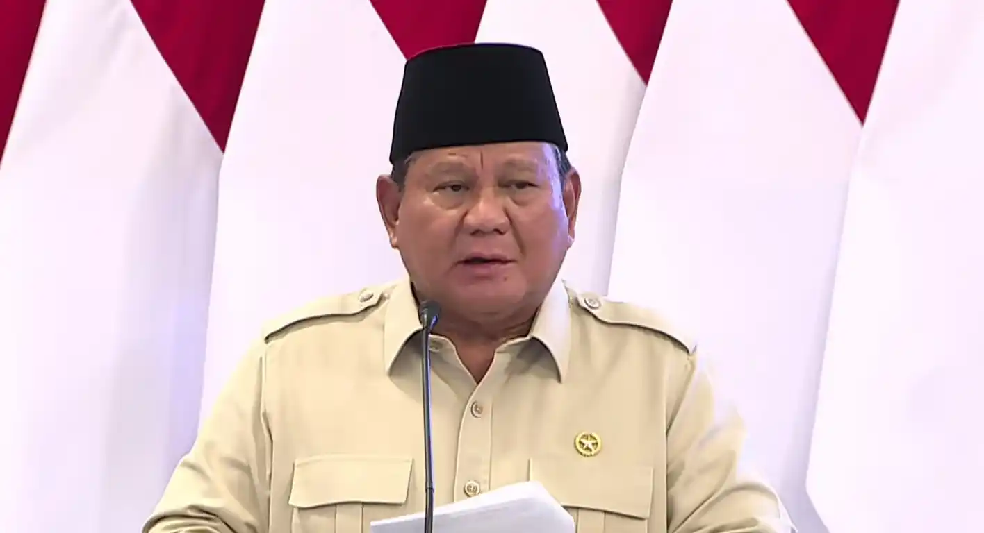 Presiden Prabowo Subianto (Foto: Tangkapan Layar)