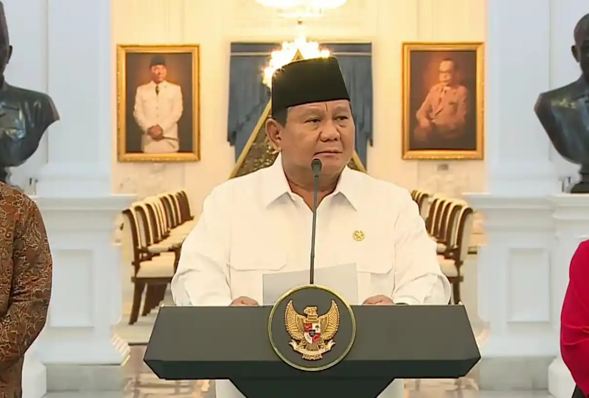 Presiden RI, Prabowo Subianto (Foto: Tangkapan Layar)