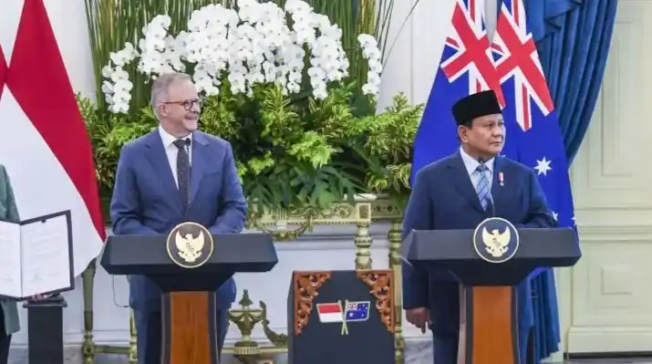 Presiden Prabowo Subianto bersama Perdana Menteri Australia Anthony Albanese (Foto: Ist)