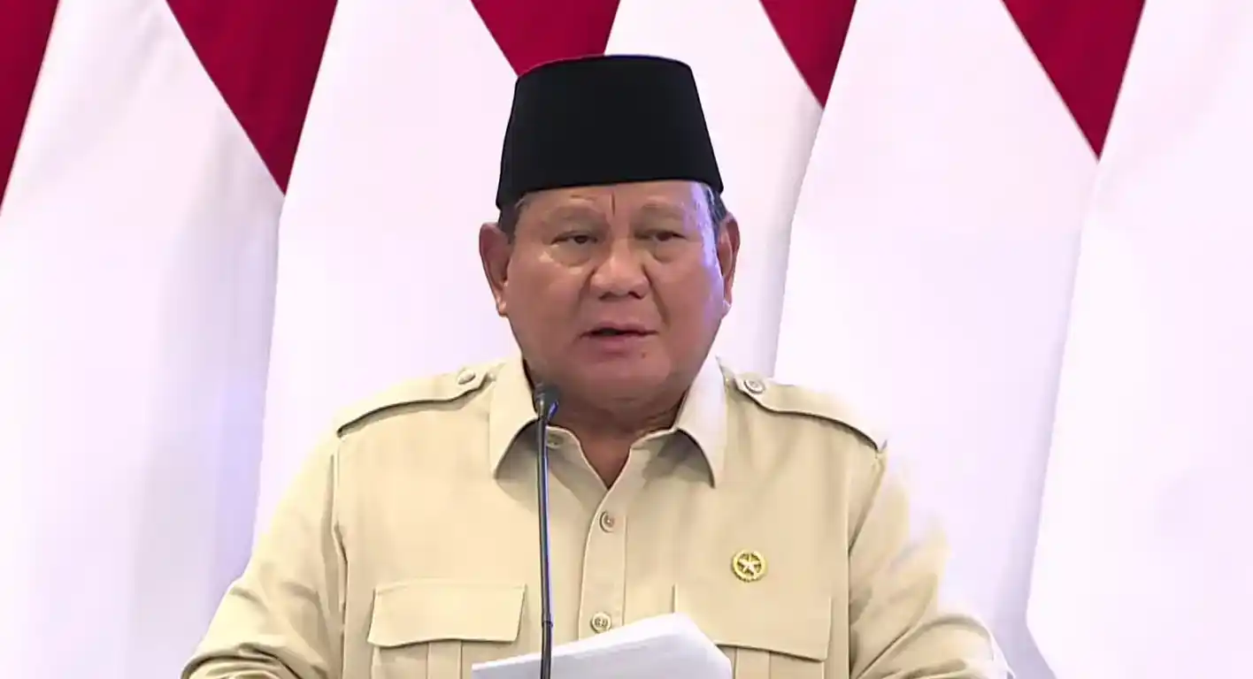 Presiden RI, Prabowo Subianto (Foto: Tangkapan Layar)