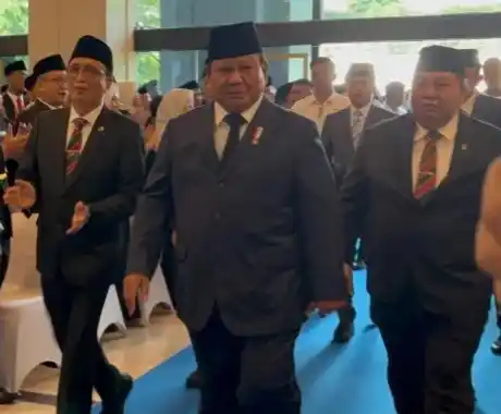 Presiden RI, Prabowo Subianto menghadiri pengukuhan hakim di Mahkamah Agung (Foto: Repro)