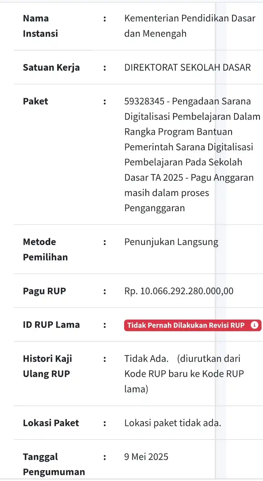 Rencana Pengadaan Sarana Digitalisasi Pembelajaran (foto: Istimewa)