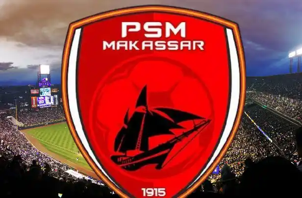 Logo Club PSM Makasar  background stadion