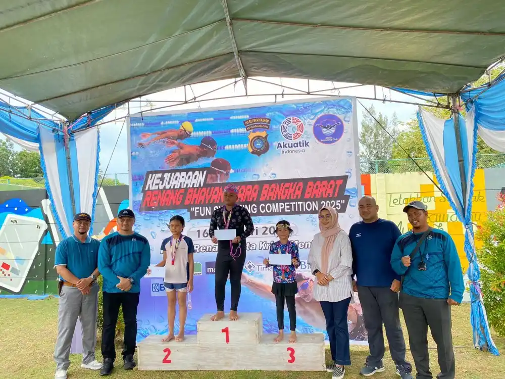 PT Timah Bersama Polres Bangka Barat Kolaborasi untuk Tingkatkan Prestasi Atlet [Foto: Doc. PT Timah]