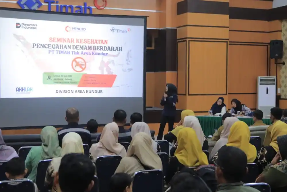 PT Timah dan Puskesmas Kundur Barat Gelar Seminar Kesehatan di Kabupaten Karimun [Foto: Doc. PT Timah]