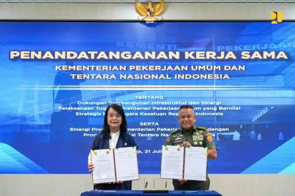 Kementerian PU dan TNI menandatangani MoU Untuk Percepatan Pembangunan Daerah 3T (foto: ist)