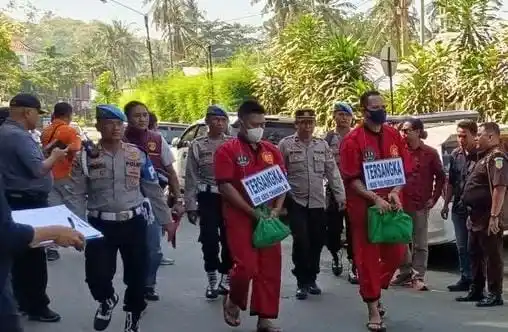 Rekonstruksi kasus kematian Brigadir Muhammad Nurhadi (Foto: Repro)