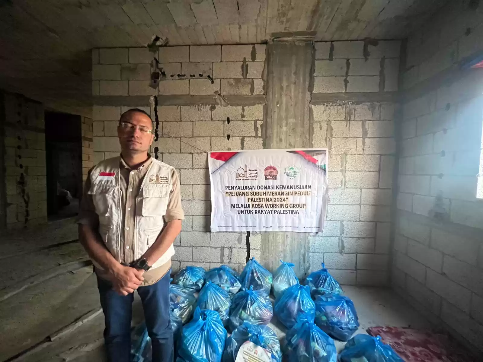 Relawan AWG Biro Gaza Syahid ditembak sniper Zionis saat membagikan makanan