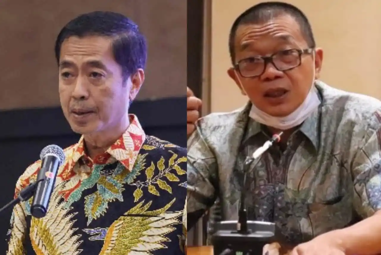 Dua tersangka rasuah pengurusan izin TKA di Kemnaker, mantan Dirjen Pembinaan Penempatan Tenaga Kerja dan Perluasan Kesempatan Kerja (Binapenta dan PKK) Kemnaker Suhartono (kanan) dan Haryanto (kiri) (Foto: Kolase MI)