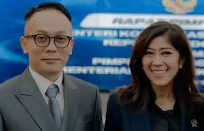 Rudi Valinka dengan Menkomdigi Meutya Hafid (Foto: Instagram/@ralineshah)