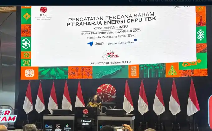 Saham RATU Resmi Terdaftar di Bursa Efek Indonesia (BEI) pada Rabu (8/1/2025) (Foto: BEI)