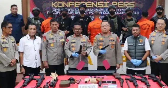 Satpam SMA di Sleman Suplai Senpi ke KKB Papua (Foto: Repro)