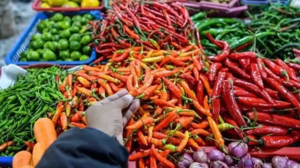 Sejumlah Komoditas Pangan di Pedagang Eceran (Foto: Ist)
