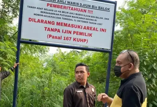 Kasus sengketa lahan seluas kurang lebih 10 hektar di kawasan Cipayung, Jakarta Timur, antara ahli waris Djiun bin Balok dan PT Sayana Integra Properti (SIP), pengembang apartemen Sakura Garden City, kembali mencuat setelah upaya pemasangan plang pengumuman oleh kuasa hukum ahli waris mendapat penolakan dari pihak perusahaan.