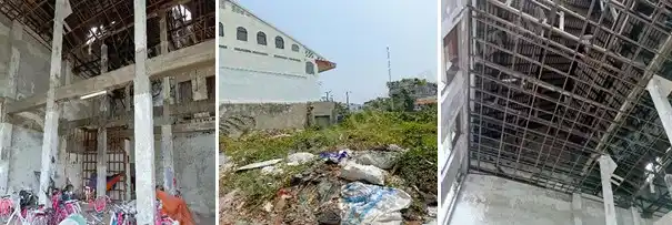 Bangunan yang belum diselesaikan restorasi dan revitalisasi (Foto: Dok MI/BPK)