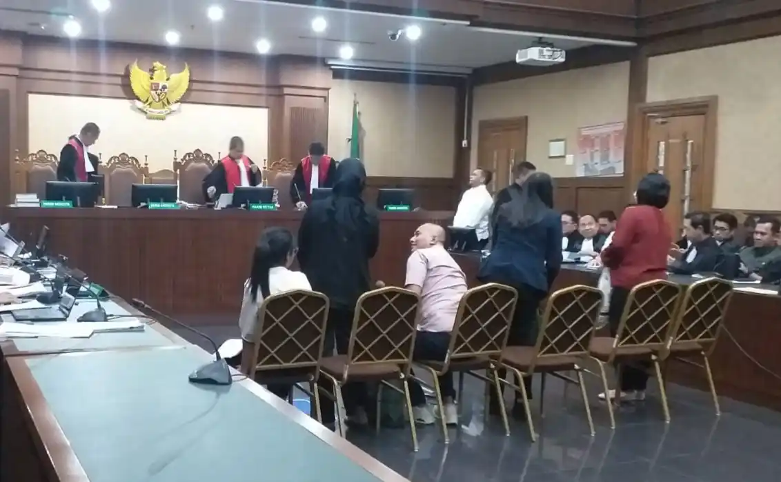 Sidang perkara dugaan suap perintangan penyidikan terkait kasus korupsi ekspor crude palm oil (CPO) di PN Tipikor Jakarta Pusat, Rabu (10/12/2025) (Foto: Istimewa)