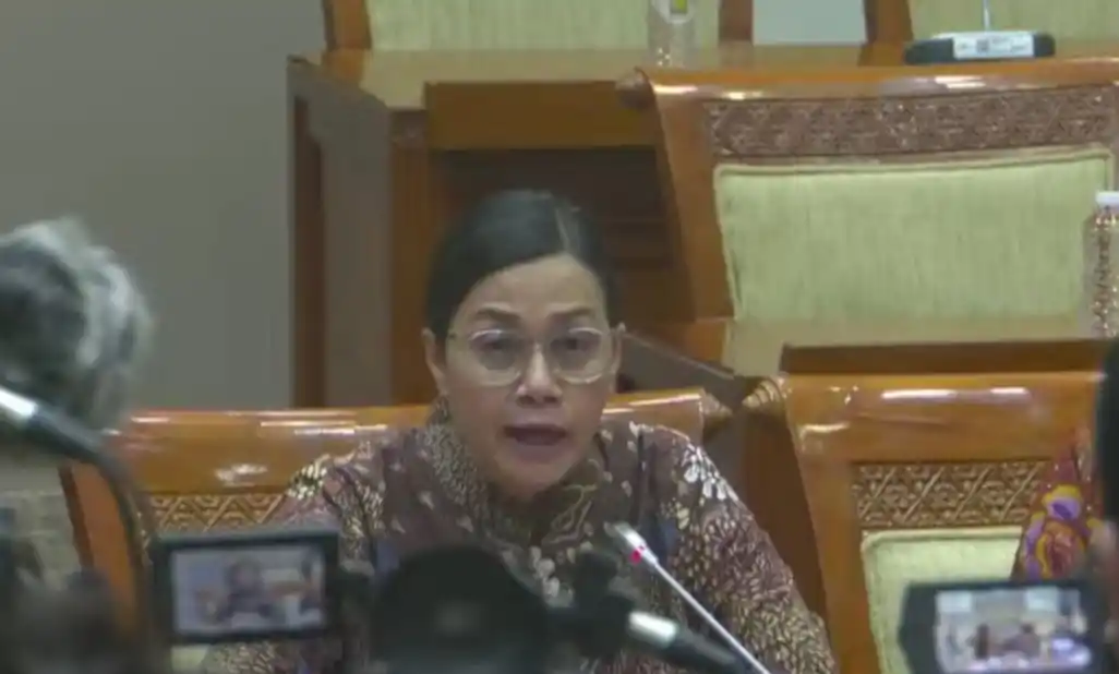 Menteri Keuangan Sri Mulyani (Foto: Tangkapan Layar Youtube/DPR RI)