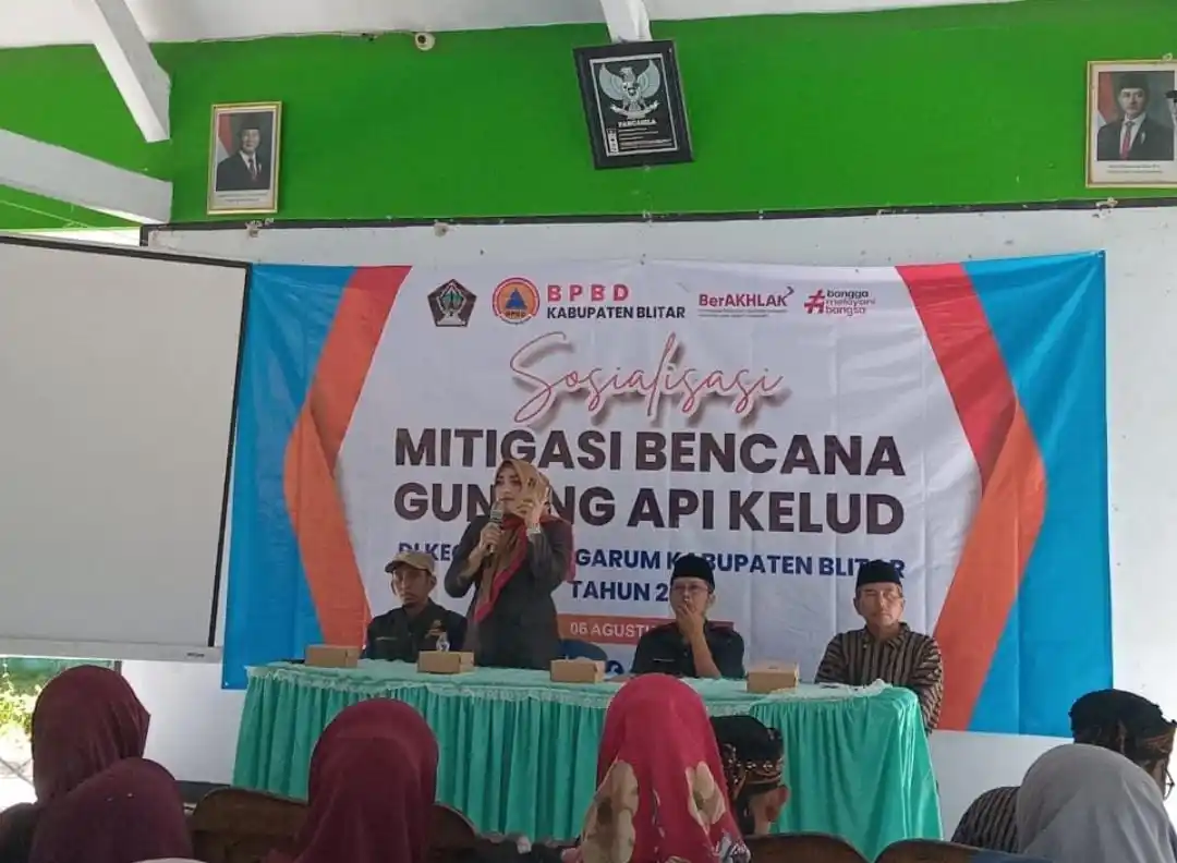 Suasana saat kegiatan sosialisasi di Balai Desa Karangrejo, Garum, Kabupaten Blitar.(Foto: Dok/JK-MI)