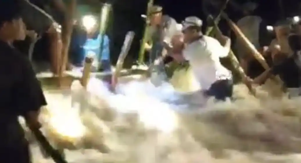 Tanggul Sungai Citarum Jebol (Foto: Tangkapan Layar)