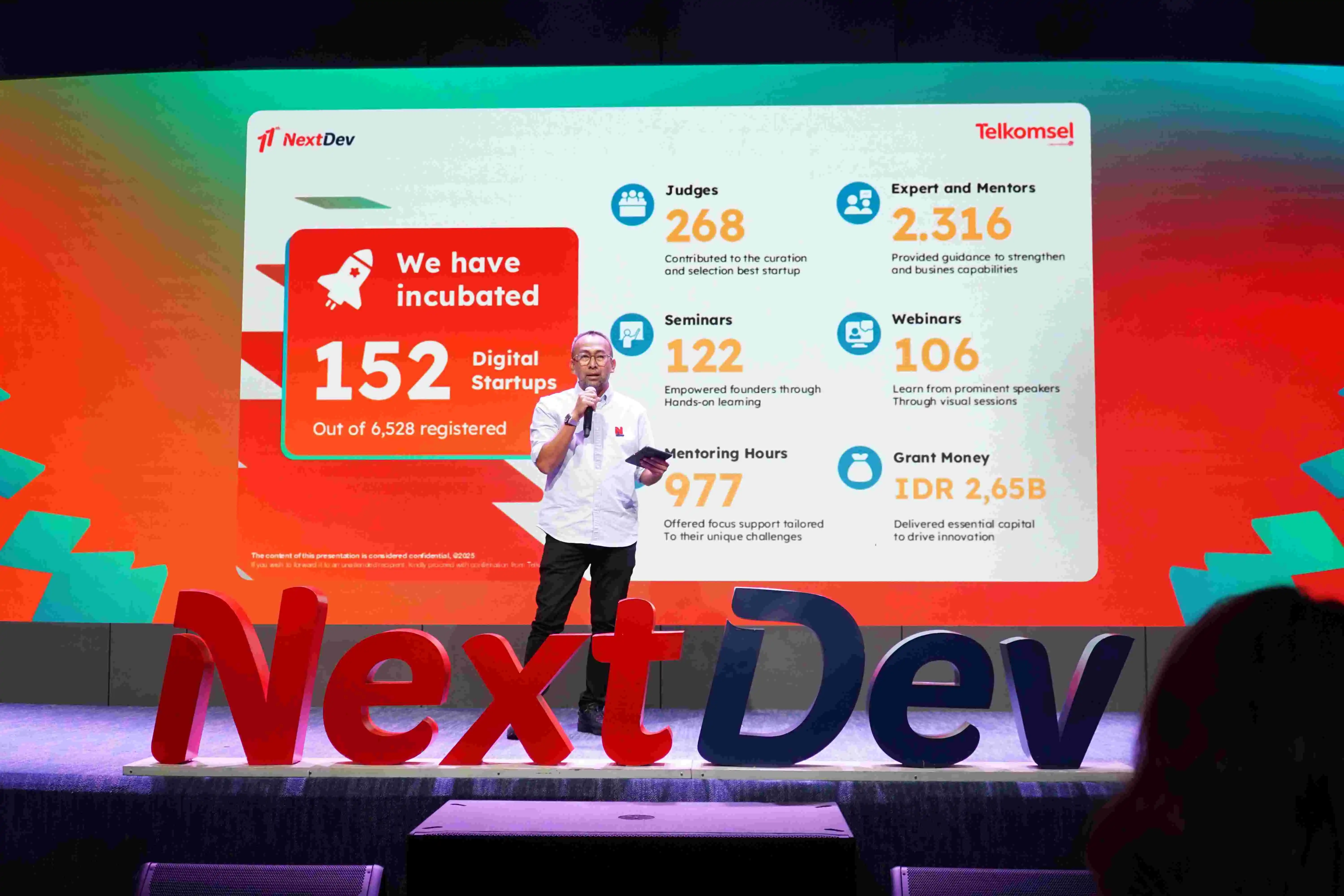Memasuki dekade kedua, Telkomsel gelar NextDev Tahun ke-11 yang hadir dengan AI-Powered Innovation Curriculum untuk mencetak technopreneurs unggul dan solusi digital berdampak. [Foto: Doc. Telkomsel]