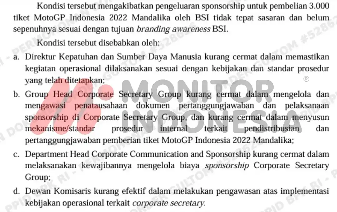 Laporan Hasil Pemeriksaan (LHP) yang dirilis Badan Pemeriksa Keuangan kembali membongkar borok tata kelola pembiayaan perbankan nasional. Dalam LHP Nomor 30/AUDITAMA VII/PDTT/9/2024 tertanggal 4 September 2024 oleh Auditorat Utama Keuangan Negara VII (Foto: Dok MI)