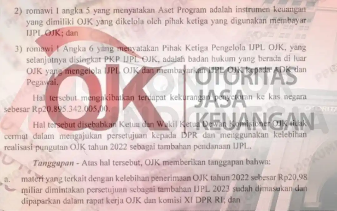 Ilutrasi - Temuan Badan Pemeriksa Keuangan (BPK) di Otoritas Jasa Keuangan (OJK) (Foto: Dok MI/Istimewa)