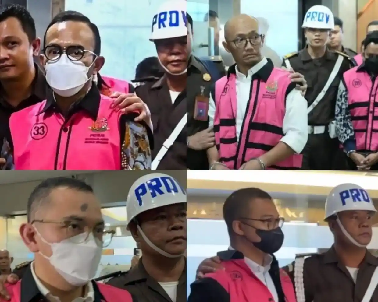 Para tersangak  korupsi tata kelola minyak mentah dan produksi kilang di PT Pertamina periode 2018-2023 yang diduga merugikan negara Rp193,7 triliun (Foto: Kolase MI)