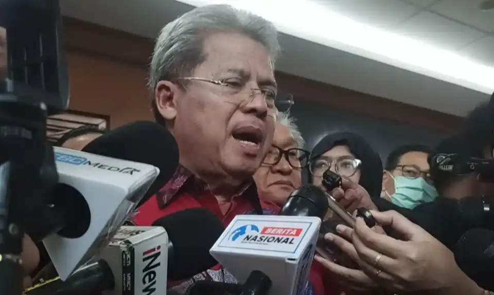 Kuasa hukum Sekjen PDIP, Hasto Kristiyanto, Todung Mulya Lubis (Foto: Dok/MI/Alb)