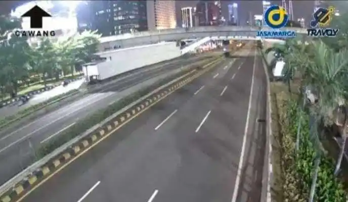 Tol Dalam Kota Ditutup (Foto: Jasamarga)