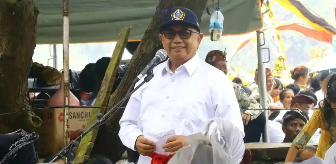 Bupati Blitar saat menyampaikan sambutan (Foto: MI/JK)