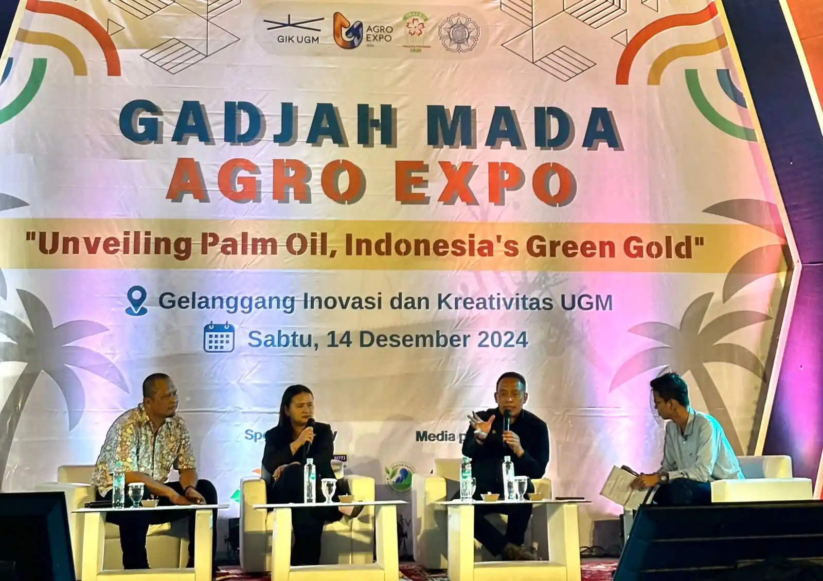 Sub Holding PTPN III (Persero), PTPN IV PalmCo berkolaborasi bersama Gadjah Mada Agro Expo Fakultas Budidaya Pertanian UGM mengadakan talk show (Foto: Ist)