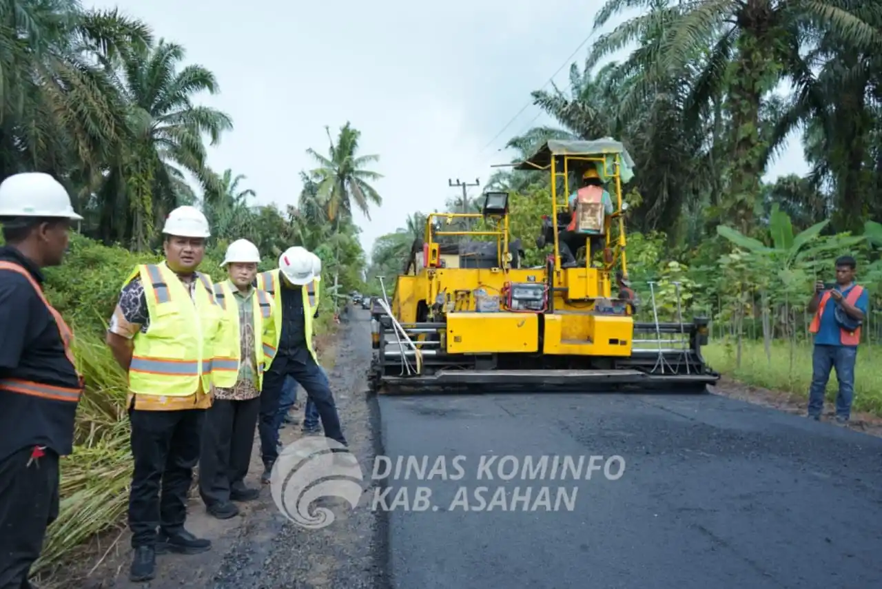 Wabup Asahan Tinjau Pelaksanaan Peningkatan Infrastruktur Jalan