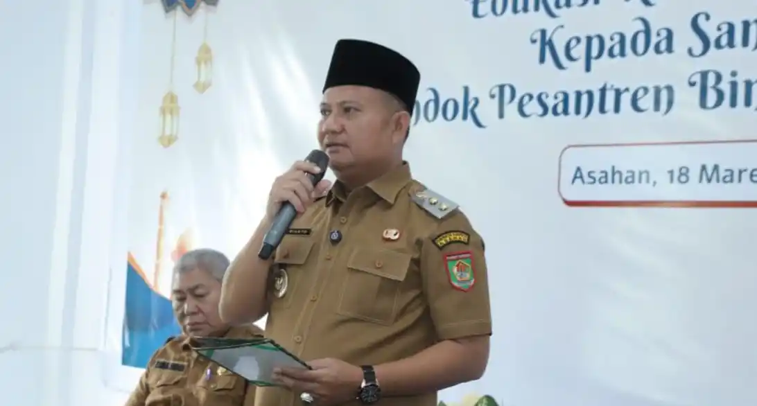 Wakil Bupati Asahan, Rianto membuka acara Edukasi Pasar Modal Syariah (Foto: Ist)
